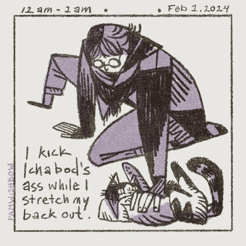 Hourly Comic Day 2024, A Relatively Quiet Day In The Wishbow House