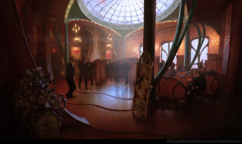 Art from the Assassin&rsquo;s Creed franchise by Gilles Beloeil, showcasing numerous scenes that