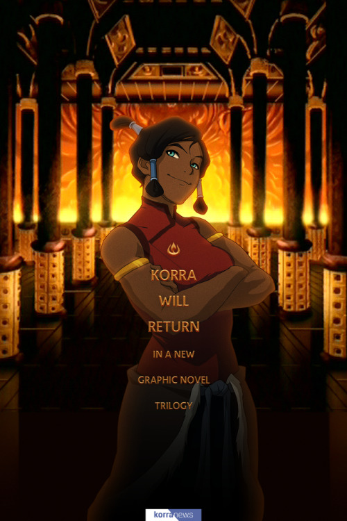 korranews:  🔥 Huge news: we have confirmation that more Korra comics are coming!  It was up in the air, but it is now officially confirmed that Korra’s story will be continuing in a new trilogy of graphic novels, with a brand new artist illustrating,