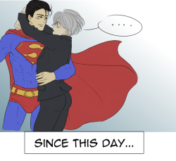 bubulle-sama:Victuuri Superman AU part 2