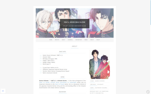 magnusthemes:All-in-One Page 01 (revamped) - OneZeroEightThis one’s inspired by Hiroyuki Sawano’s co
