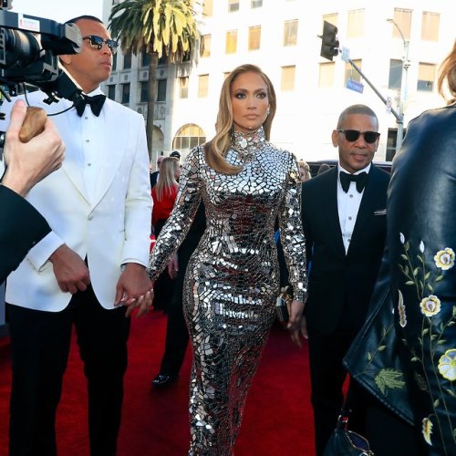 Alex Rodriguez and Jennifer Lopez at the 2019 Oscars