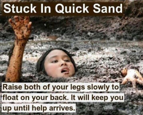 Quicksand isn’t a prevalent problem, but it’s important to know this!