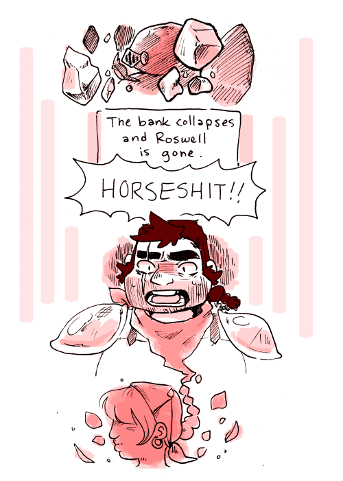 sicklydoodles:To balance out the dumb comic, here’s a SAD ONE, HAHsome spoilers in the mix[image des