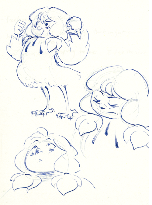 gracekraft:  Happy Ornithursday!  No Ornithia update this week, so have a small dump of pen sketches! 