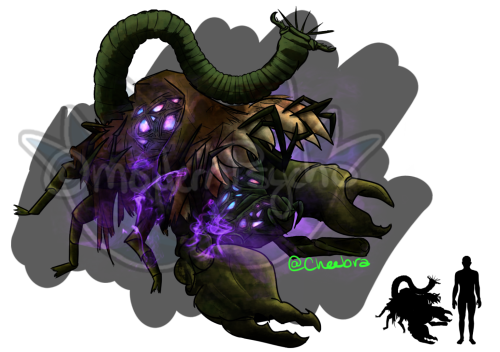A chimera/monster design I made for my boyfriend