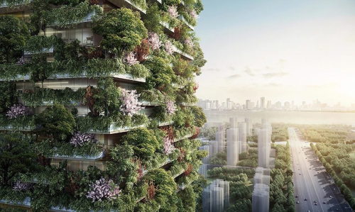 mymodernmet: First Vertical Forrest in Asia will be Covered in Over 3,000 Plants