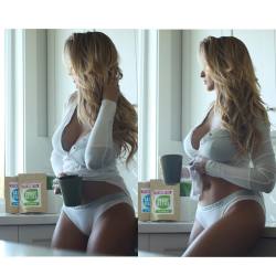 alyssabarbara:  Morning rituals with @fitdetoxteatox 😊🌱☕️  Going to the flea market today to find treasures 🎖 How do you spend your Sunday’s?  #alyssabarbara #FitDetoxTea #teatox #detoxtea #thickandfit #happygirl #sundayfunday