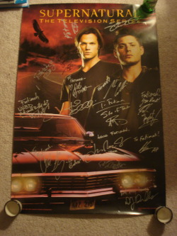 My poster I got signed by everyone! Part