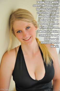 chaste-sissy-slut:When a man cums should be totally up to her