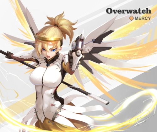 borealisowl:  MERCY, Tracer, MERCY, half angel, angel die / KMGmaiOQ  