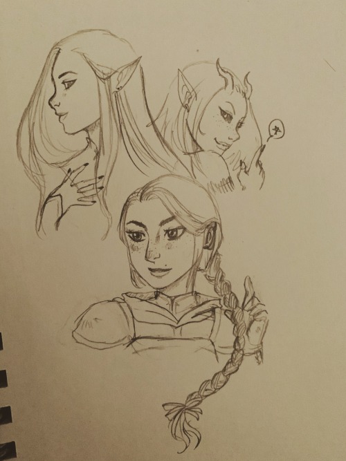 thesilvercircle:Assassin Queens! My girls from various Elder Scroll games. (ESO) top left is (Dunmer