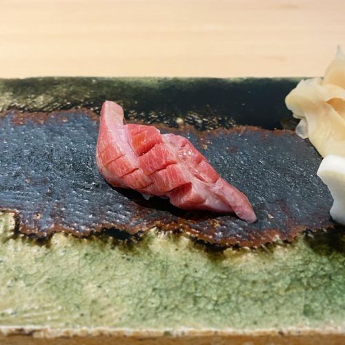 O-toro (very fatty tuna) • 311ONZ by LDH kitchen, Tokyo JAPAN • #japanesefoodie #japanesefood #japan