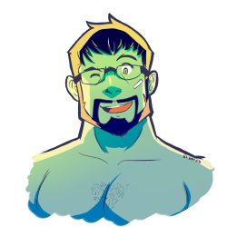 blibblesart:  Here’s my Roegadyn, Buryn