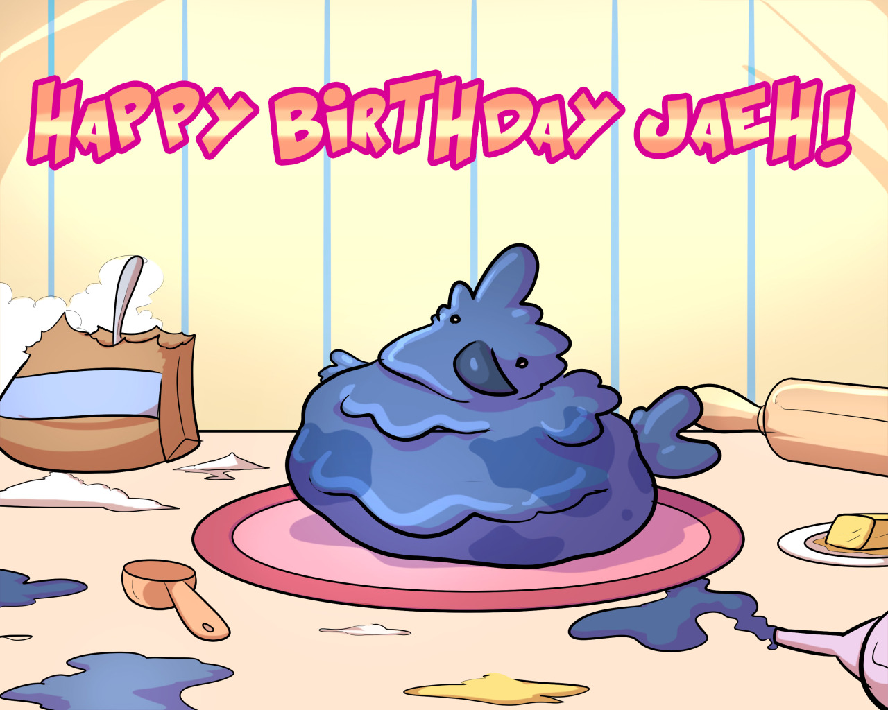jaehthebird:  Just a birthday pic i did for myself. Had fun with this :)   Happy