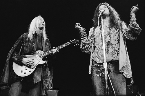 Johnny Winter and Janis Joplin onstage Madison Square Gardens, NY 1969©pic Steve Banks