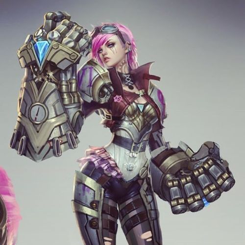 Old official concept of VI. My last and one of my favorite champs to work on! She&rsquo;s also my se