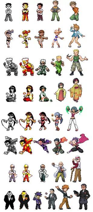 Trainer sprite evolution