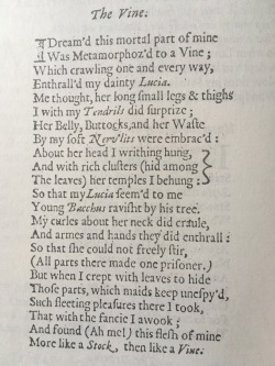 anaisnein: crystalandrock: I can’t believe I need to kinkshame a 17th century lyric poet Nobody tell Robert Herrick about tentacles. 