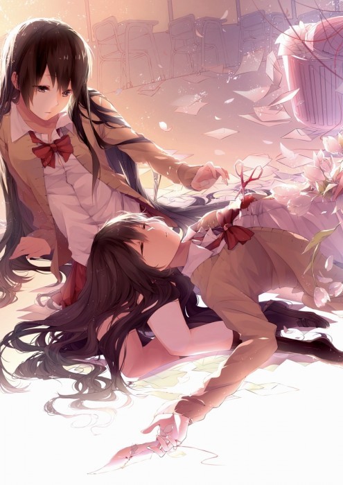 【二次・ZIP】カワイイ女の子に膝枕して貰って非常に羨ましい画像