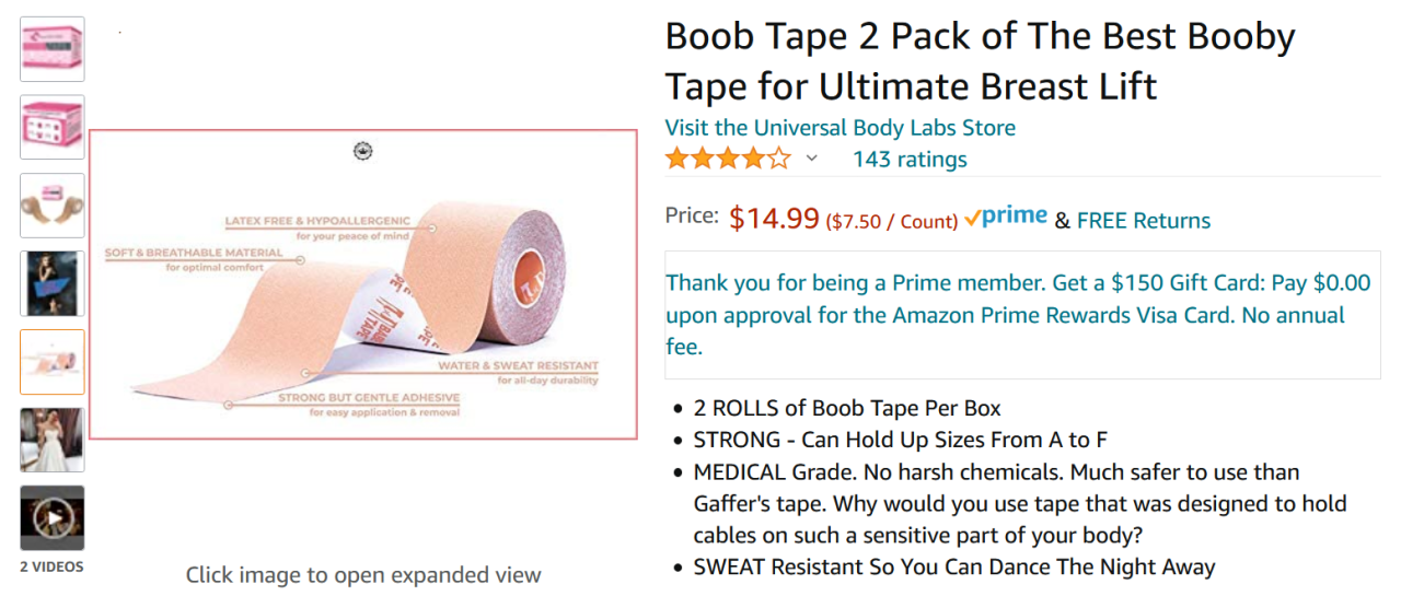 TAPE for FtM - Trans Tapes – male BOX