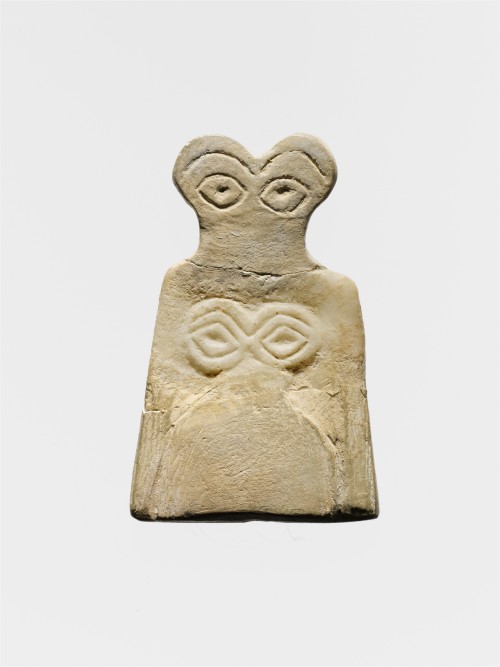 Eye IdolsSyria, Tell Brak. c. 3700–3500 B.C.Thousands of these small statues, carved with eyes, have