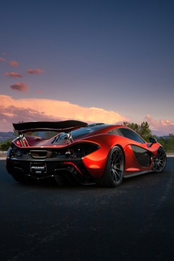 motivationsforlife:    McLaren P1 | Sunset by  Gil Folk  