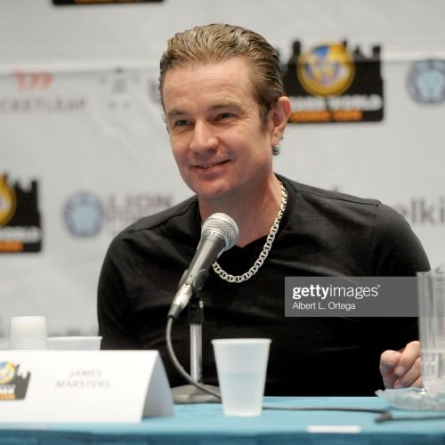 Pics of the Day: Chatty @jamesmarstersof getting his chat on… at @wizardworld Chicago 2013 #J
