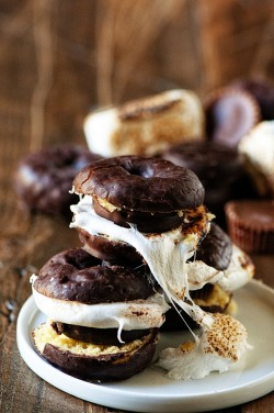 foodffs:  Chocolate Donette S’moresReally nice recipes. Every hour.Show me what you cooked!  Holy hell