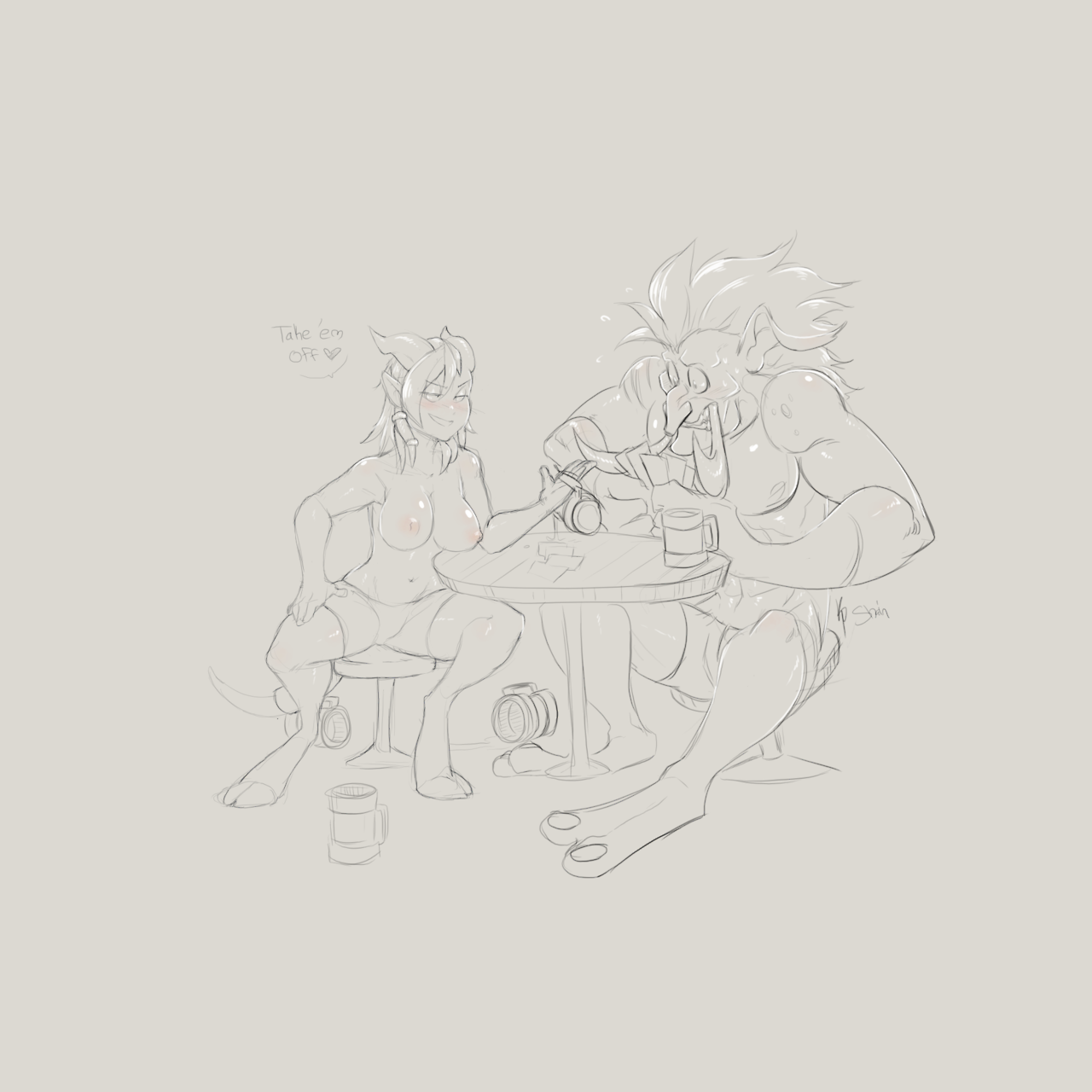 Third set of collab commissions all drawn with Yogoat using DrawpileSometimes we’ll