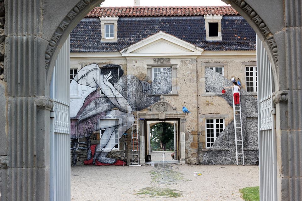 littlelimpstiff14u2: The Wonderful Aerial/rooftop Street Art of Ella and Pitr ( aka
