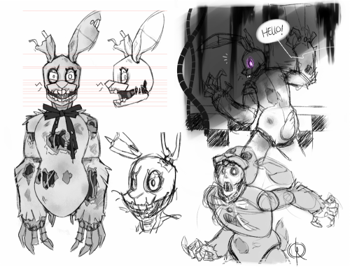 leeffi:    i haven’t felt like drawing lately, so i revisited some old fnaf doodles i drew last year, but never uploaded. 