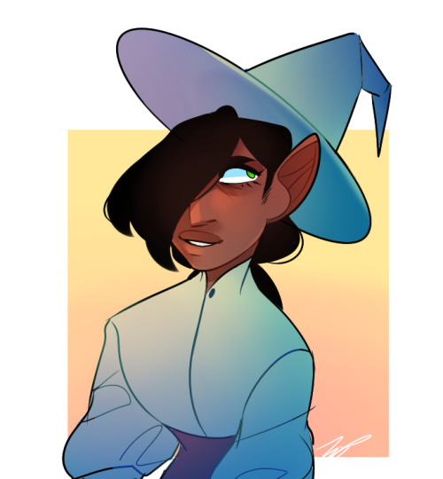 sinlizards: doodle of an older taako design i had :V (i ditched it cause he looks more shy than sass