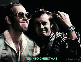 mollydobby:Elton John and Bernie Taupin performing ‘Step into Christmas’ (1973)