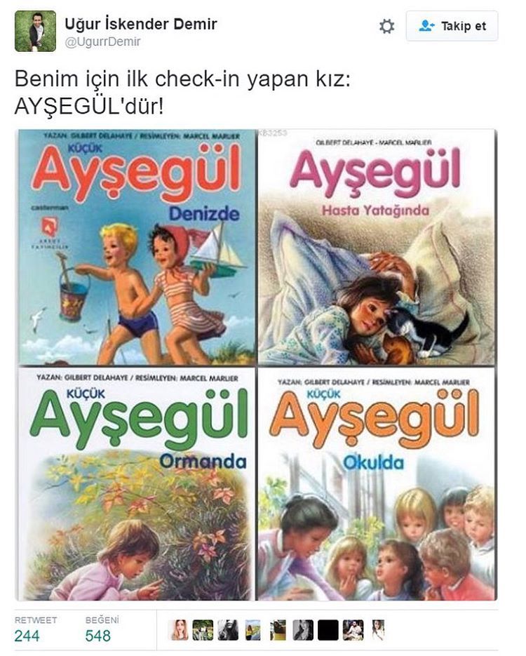 Benim için ilk check-in...