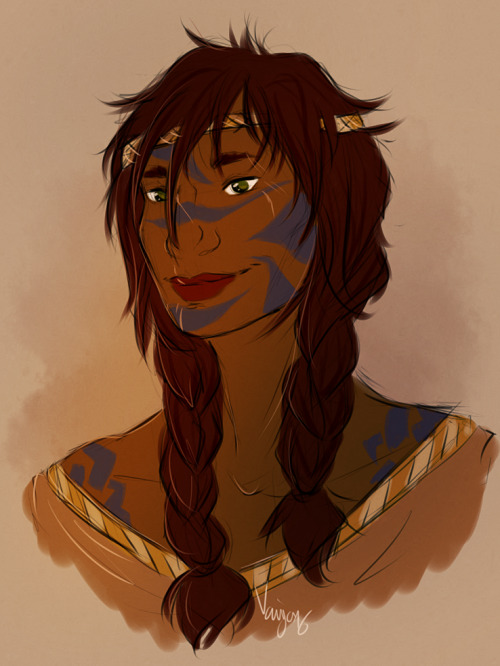 asexualelves: @undead-potatoes‘ beautiful norn Synnöve!! thank you for commissioning me i