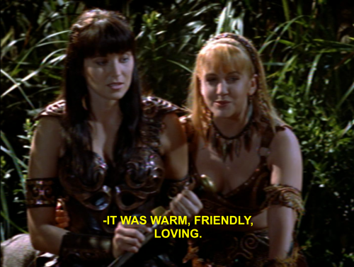 xenagabrielle-af: gabrielle’s arm around xena’s waist &lt;3_&lt;3 @thefingerfu