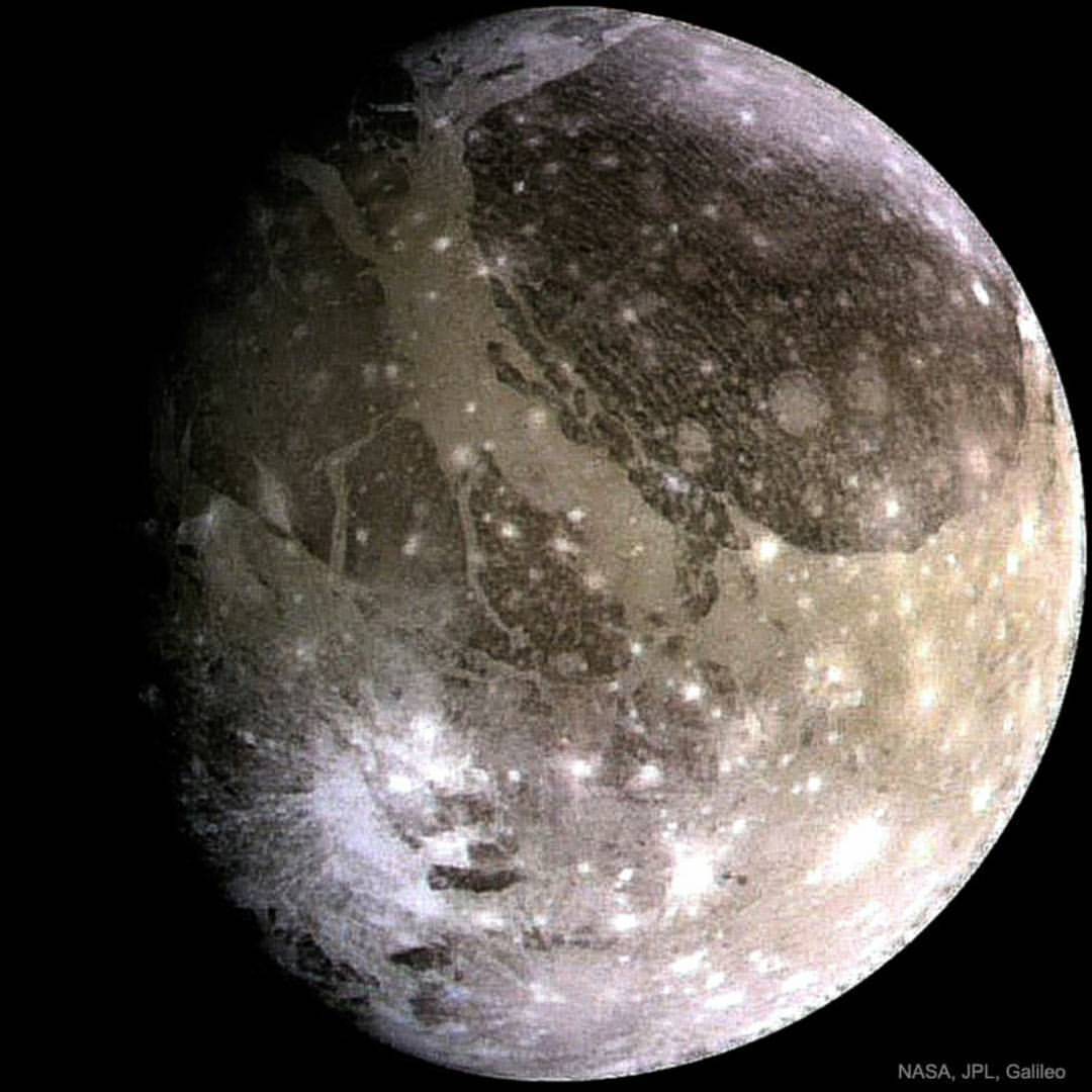 Ganymede: The Largest Moon #nasa #apod #jpl #galileoprobe #galileo #spaceprobe #spacecraft
