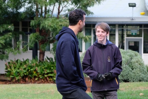Dan Attended Rowville Secondary College In His Role As An Ambassador For Save The Children Australia