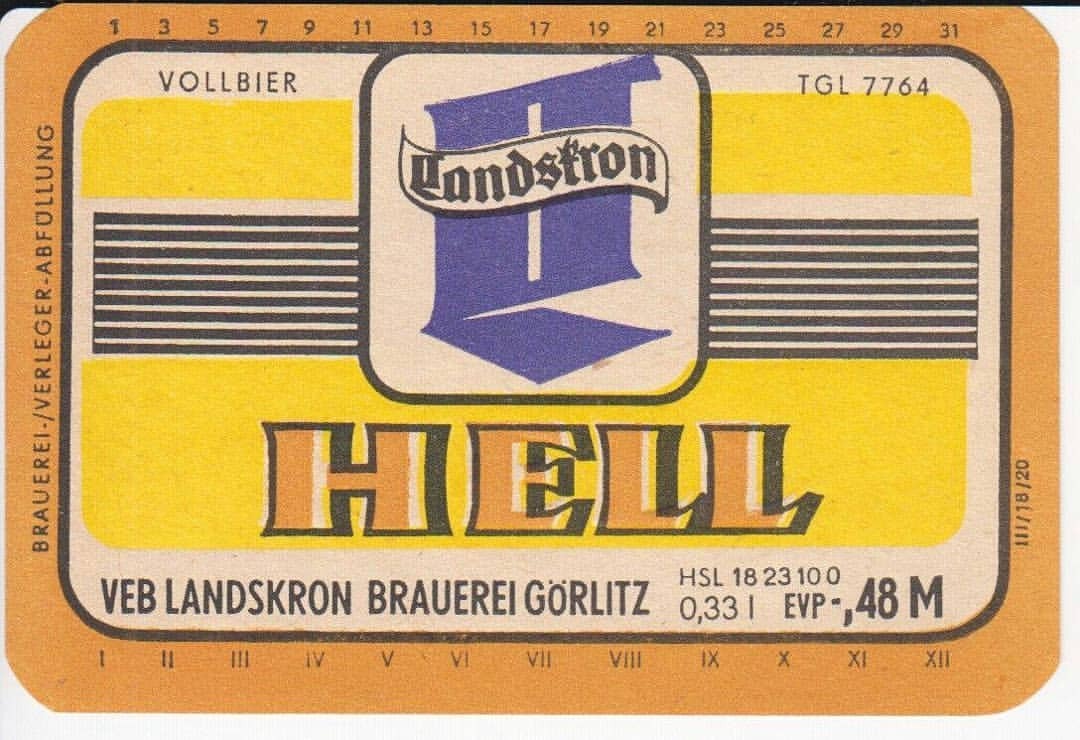 Mappe Landskron Brauerei Görlitz original 50/60iger Jah 