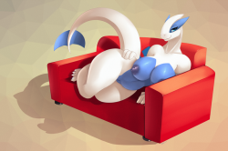 donkocabana:  Now look at this Lugia ^u^  Support me on  ☆ Patreon  ☆  for sketches, wips, hi-res png and psd files!   