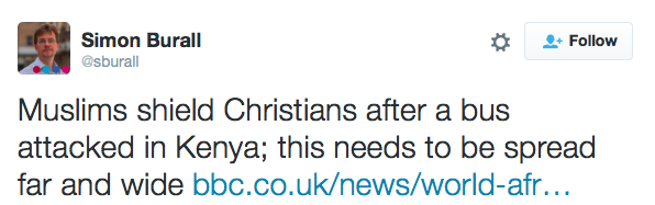 micdotcom:  Muslims protect Christians in Kenya bus attack According to the BBC,