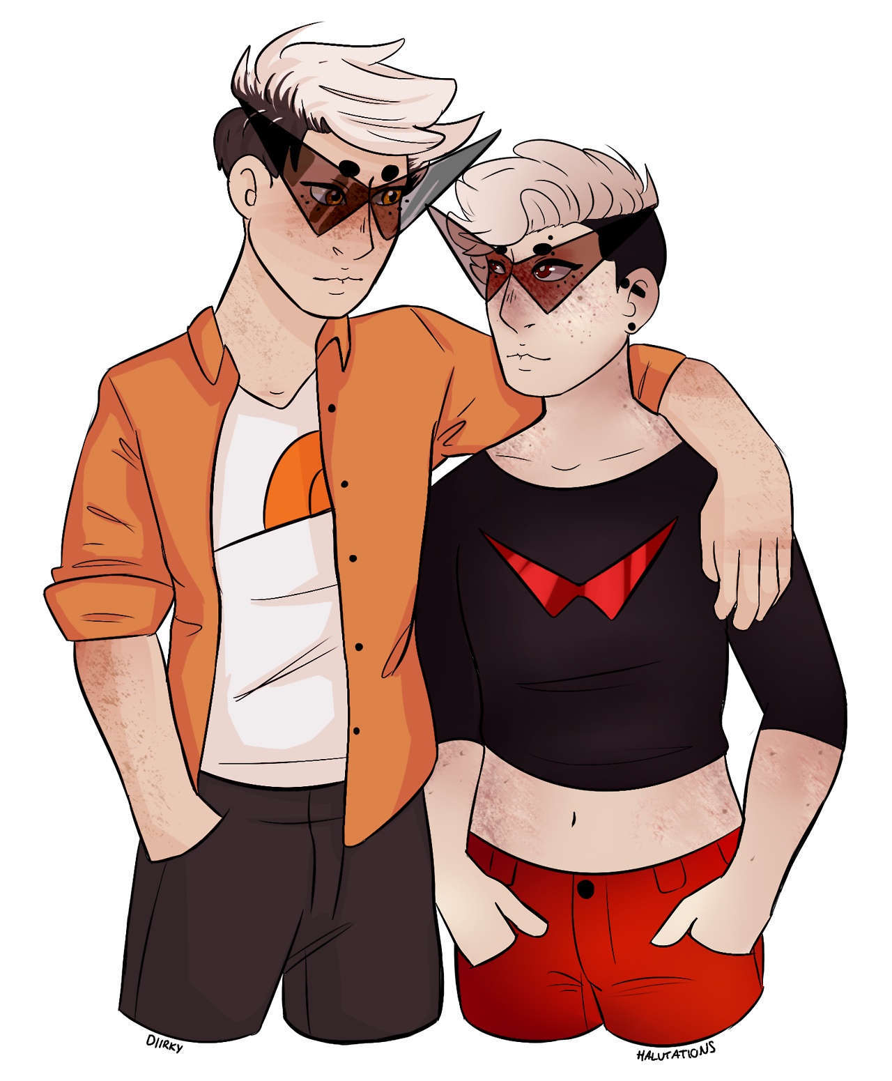 diirky:  the boyz collab with the husbando, @halutations &lt;3i sketched it