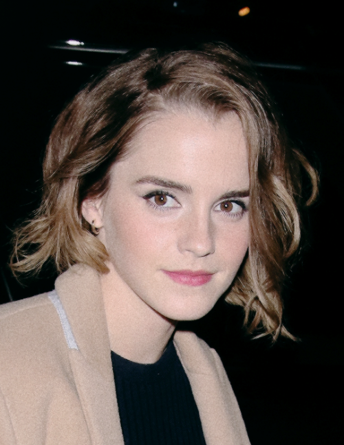 Emma Watson at the screening of ‘The True Cost’ [December 08, 2015].