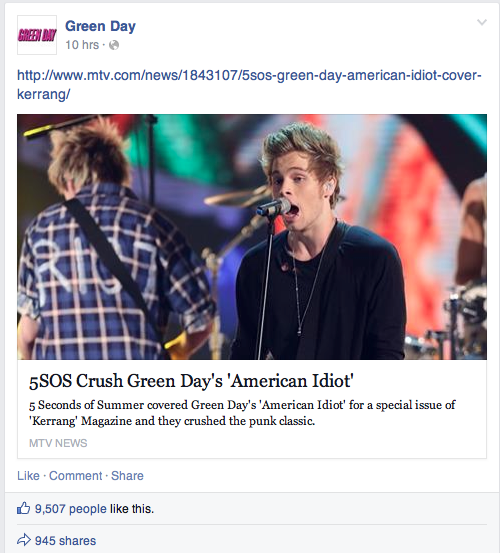 ashtonirwinyesplease:bigup5sos:im-just-a-reject-5sos:GREENDAY OFFICIAL FACEBOOK POSTED THIS! SO PROU