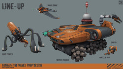 cyberclays:  Beneath the Waves: Prop Design Challenge  - by  Tom McDowell   “My  entry to the Artstation challenge. Really enjoyed all the entries. It  forced me to work up a whole project, and I made some internet friends  in the process!” 