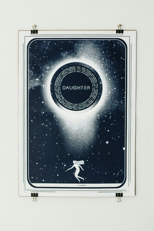  Two Ducks Disco is selling 20 artist proofs of the official Daughter EU/UK tour poster: http://ohwi