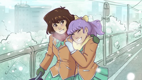 Femslash February day 6 - snowThe cold isn’t as bad when you’ve got your gf