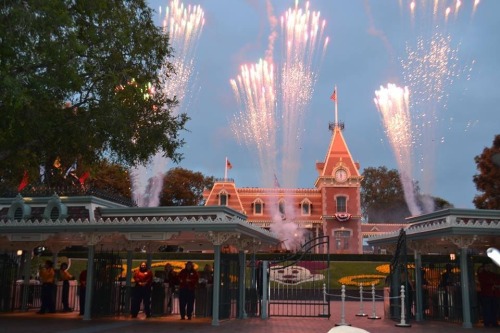 Good morning from Disneyland! Fireworks to kick off the Monstrous Summer event, an all day and night