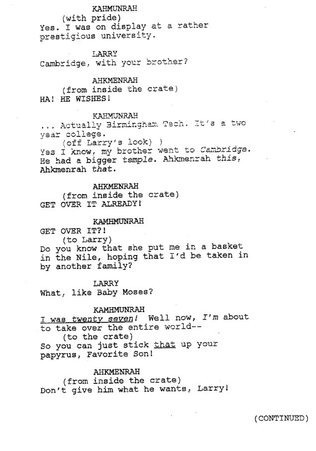 heyitsbumblebri:  Just some gems from the original NatM2 script. I especially love